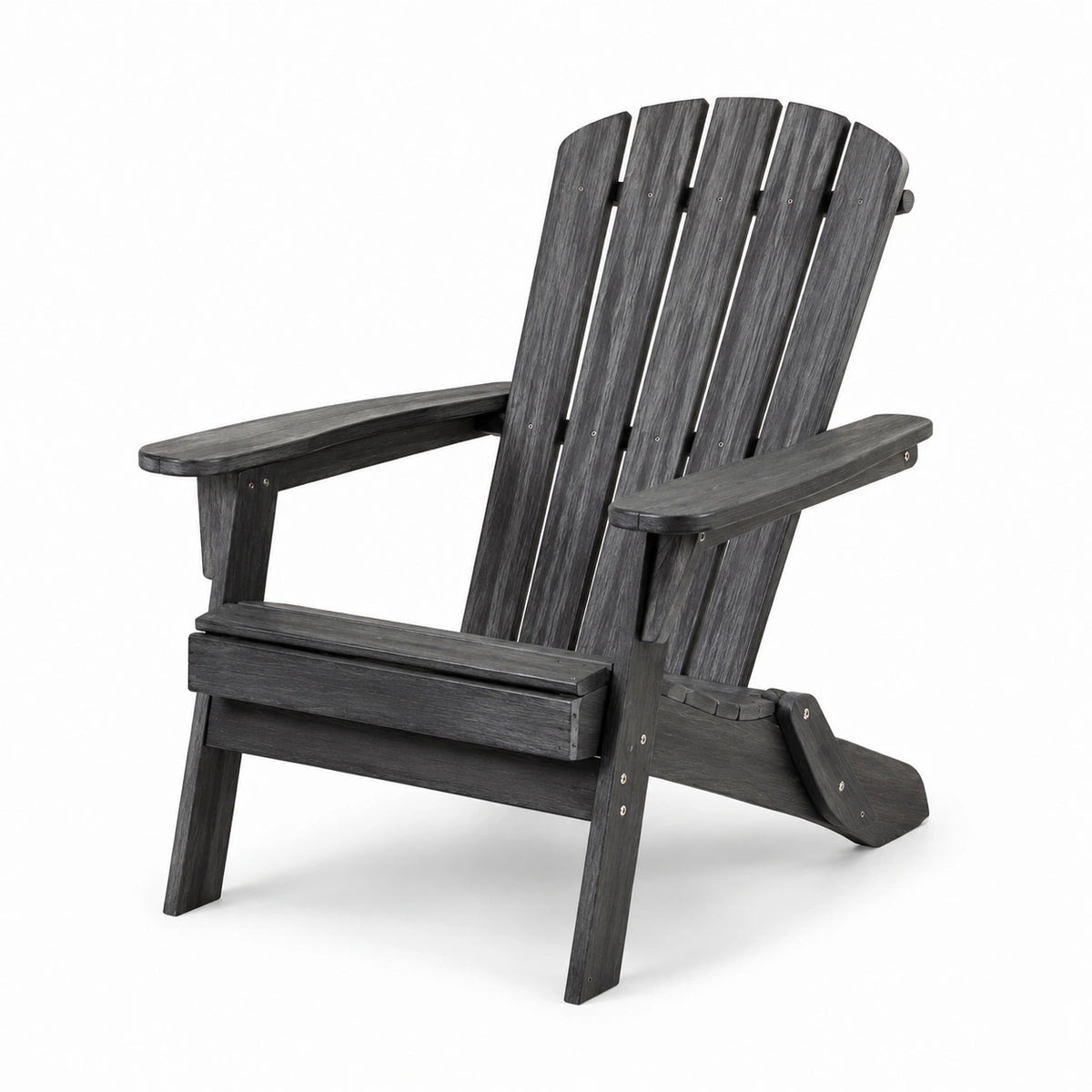 Silla Adirondack de Polietileno Reciclado para Exterior Gris