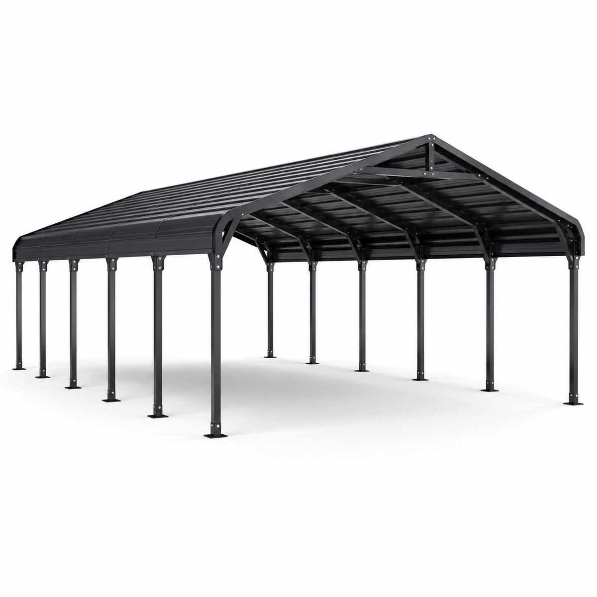 Cobertizo de Metal Negro 600x300x250 cm
